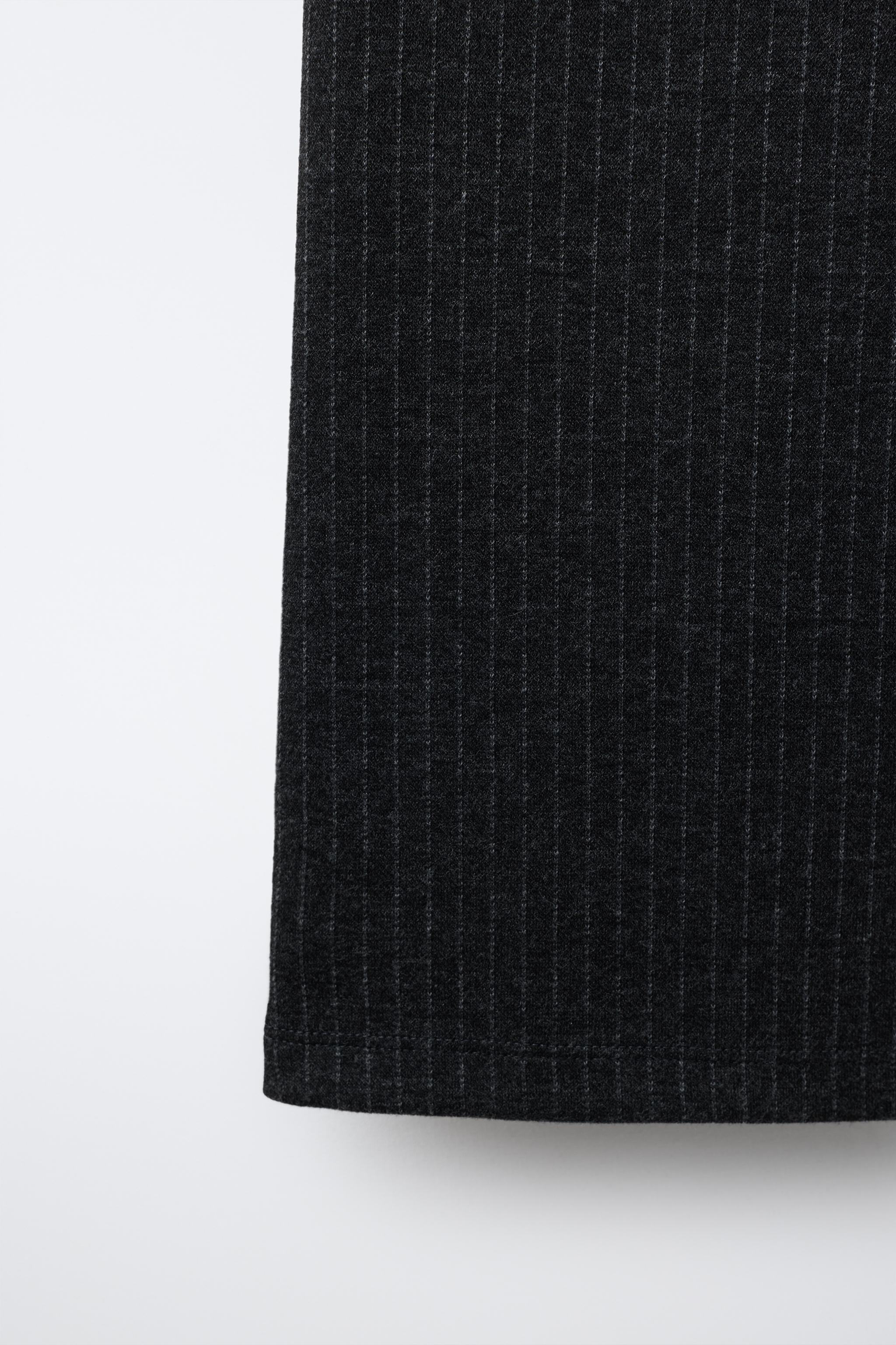 PANTALON WIDE LEG À RAYURES